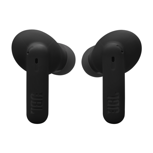 JBL Wave Beam 2 - Black - True Wireless Noise Cancelling Earbuds - Front